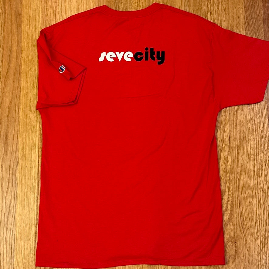 Limited Edition Champion '22-'23 SeveCity Red Short Sleeve T-Shirt