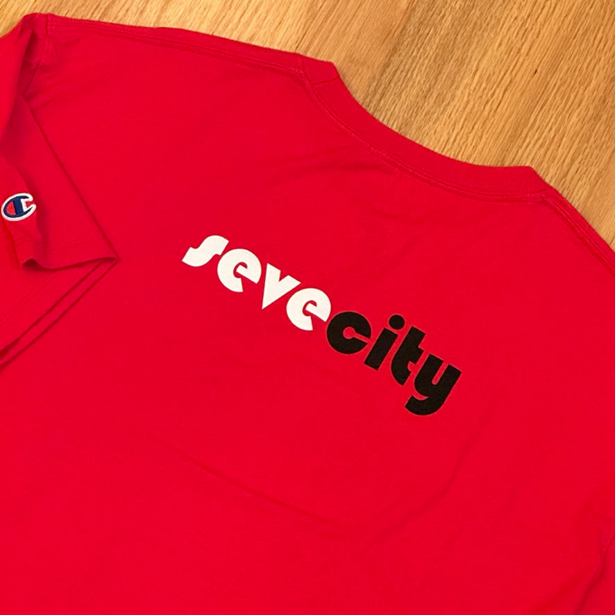 Limited Edition Champion '22-'23 SeveCity Red Short Sleeve T-Shirt