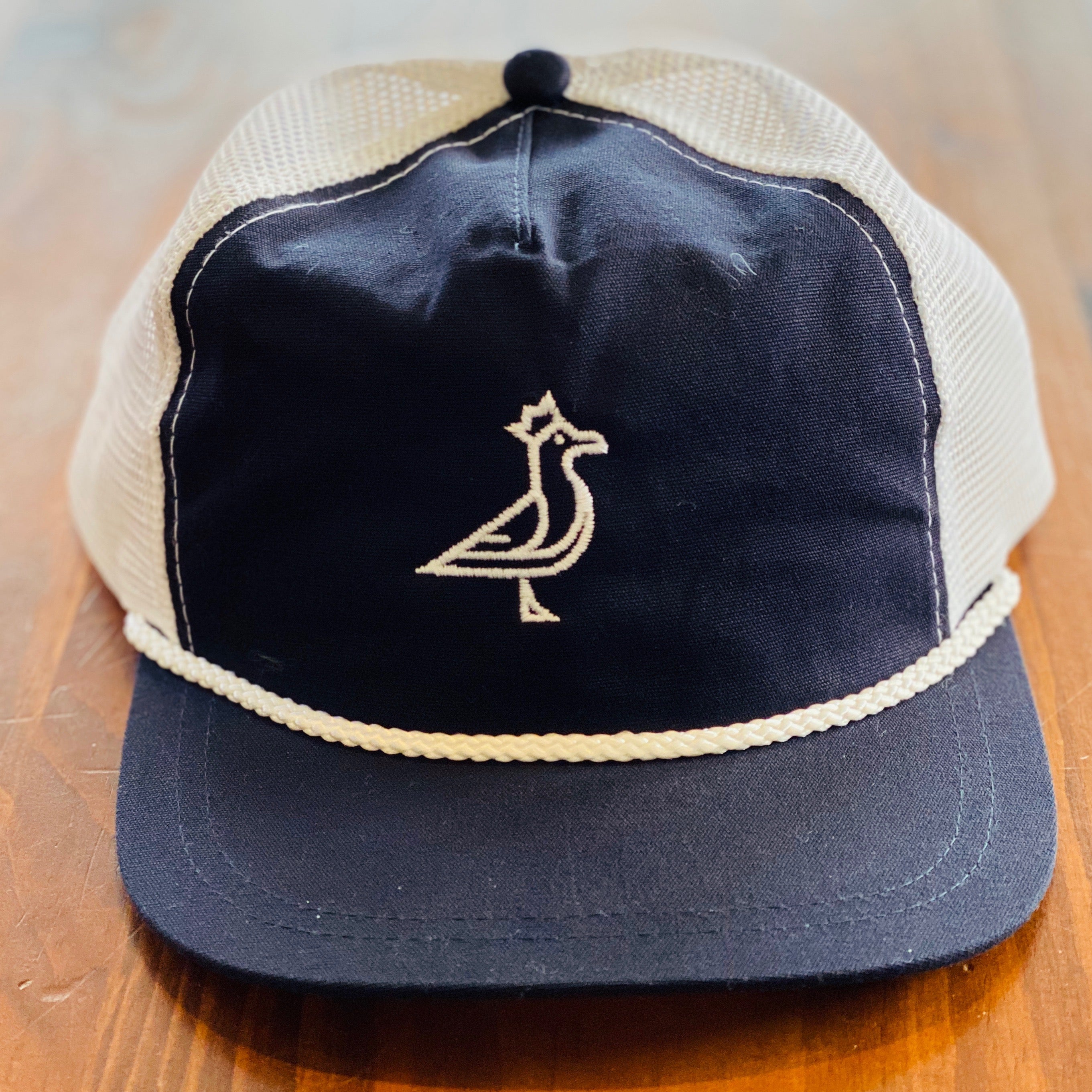 King Seve Navy Mesh Rope Cap