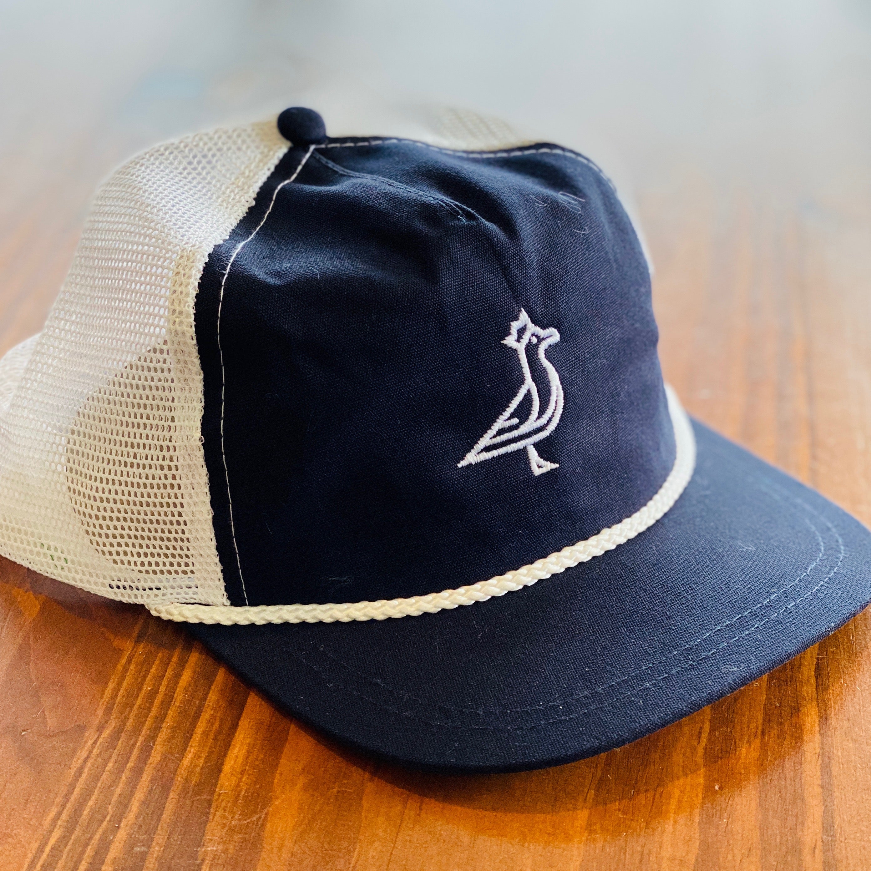 King Seve Navy Mesh Rope Cap